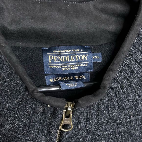 Pendleton Shetland Fleece Lined Wool Vest XXL - Picture 3 of 3